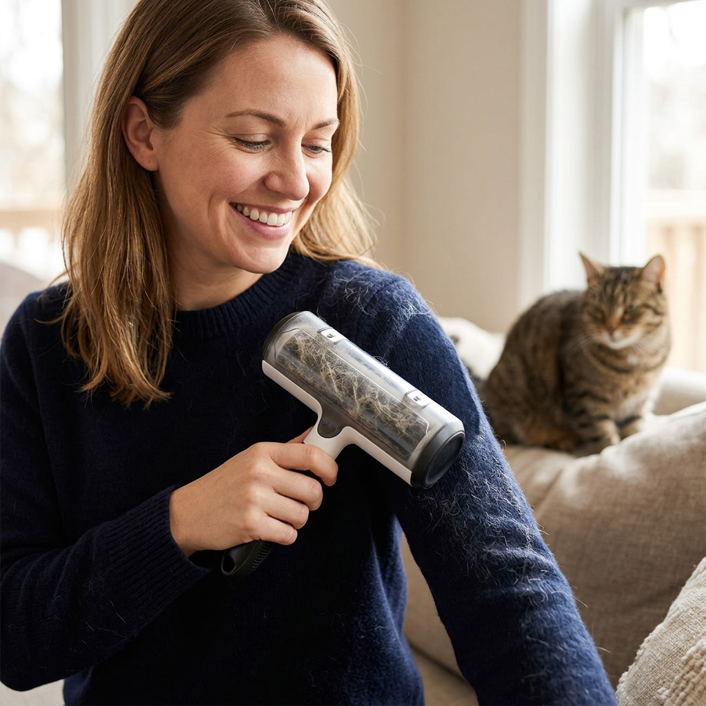 Lint hair removal for pets